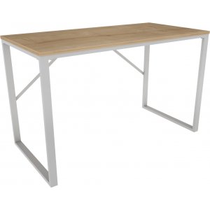 Layton bureau 120 x 60 cm - Wit/eiken