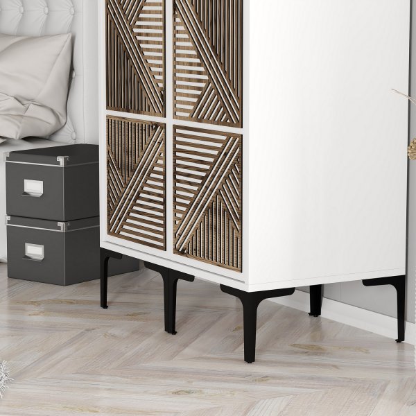 Armoire Kumsal 5 Blanc Armoire Kumsal 5 Blanc