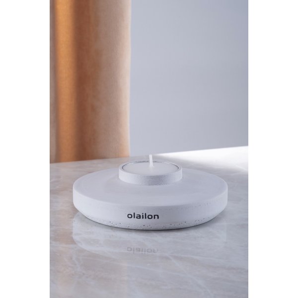 Space värmeljushållare med ljus - Grå Space värmeljushållare med ljus - Grå