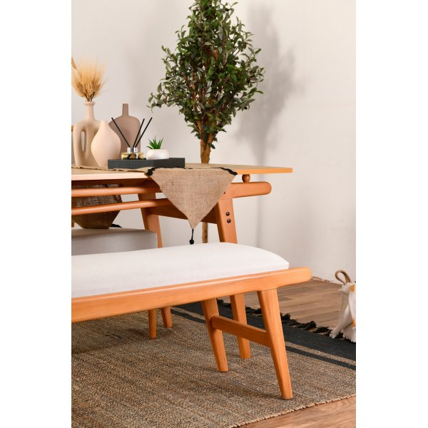 Palace eetgroep 2 - Eiken/creme Palace eetgroep 2 - Eiken/creme