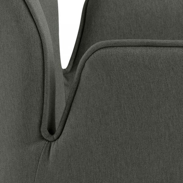 Fauteuil Aura - Gris foncé/chêne Fauteuil Aura - Gris foncé/chêne
