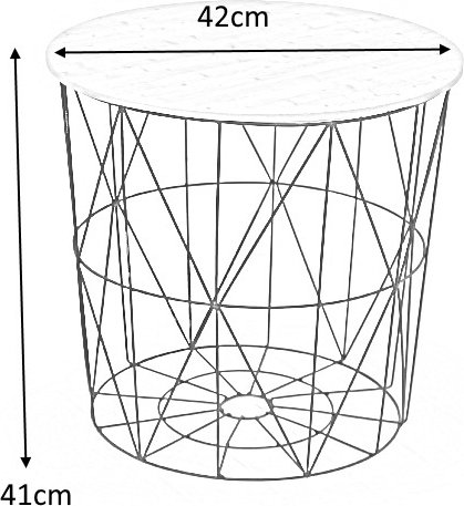 Roseanne lampbord Ø42 cm - Svart Roseanne lampbord Ø42 cm - Svart