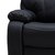 Alberta 3-sits recliner soffa - Svart PU