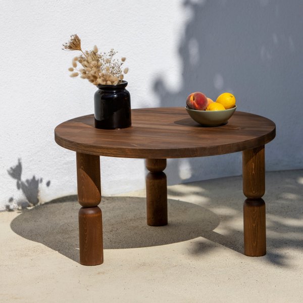Table basse Ida Ø70 cm - Noyer Table basse Ida Ø70 cm - Noyer