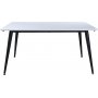 Hendry matbord 150-240 cm - Vit/svart