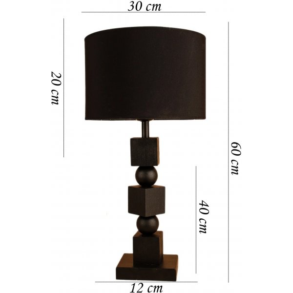 Lampe de table Espeto - Noir Lampe de table Espeto - Noir