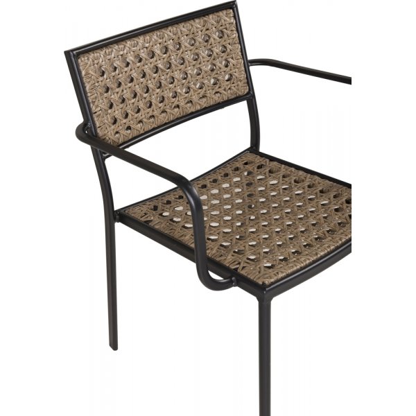 Paola matstol - Svart/Natur Paola matstol - Svart/Natur