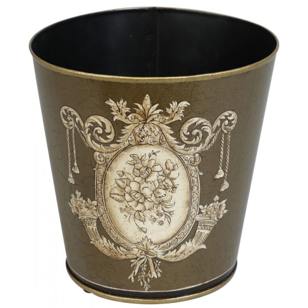 Deco kruka D18 cm - Grn (Handpainted)