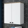 Mendy vggskp 65 cm - Valnt/vit