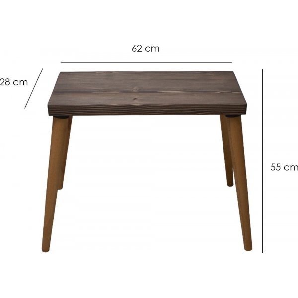 Convertry satsbord 62x28 | 52x28 | 42x28 cm - Valnöt/ek Convertry satsbord 62x28 | 52x28 | 42x28 cm - Valnöt/ek