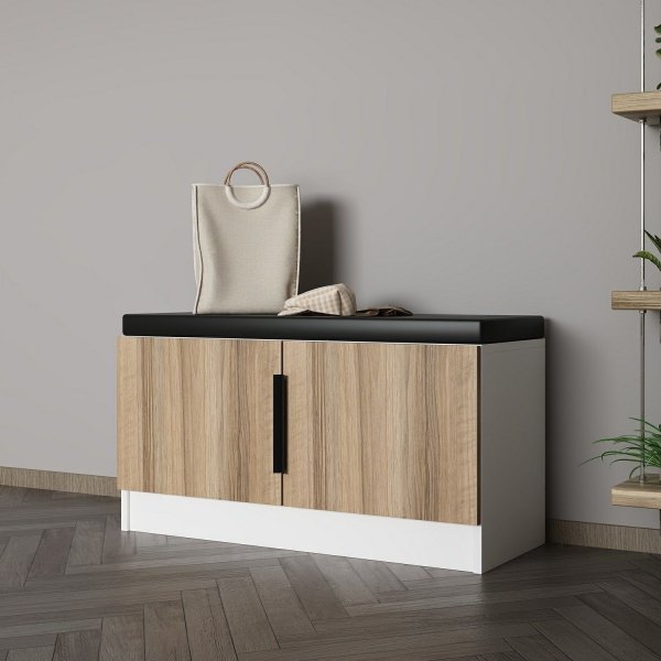 Banc d\\\'entrée Cikani - Noyer Banc d\\\'entrée Cikani - Noyer