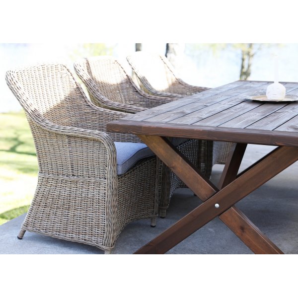 Matgrupp Lotus: Oxford bord inklusive 6 st Lotus f�t�ljer