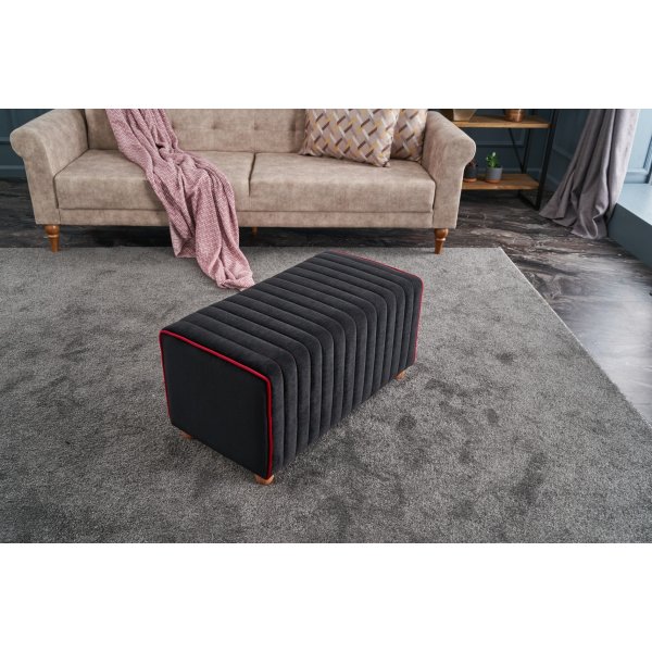 Mabel sittpuff - Antracit/rosa Mabel sittpuff - Antracit/rosa