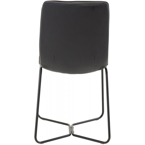 Malcolm matstol - Svart PU Malcolm matstol - Svart PU