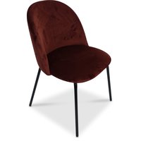Giovani velvet stol - Bordeaux/Svart Giovani velvet stol - Bordeaux/Svart