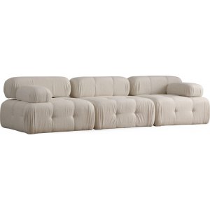 Blanca 3-sits soffa i beige boucl