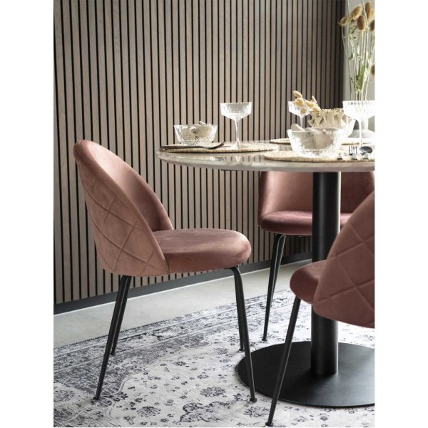 Bolzano Matbord - Marmorimitation/svart - 110