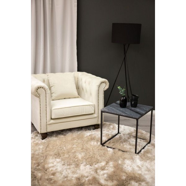Churchill chesterfieldfåtölj - Beige sammet Churchill chesterfieldfåtölj - Beige sammet