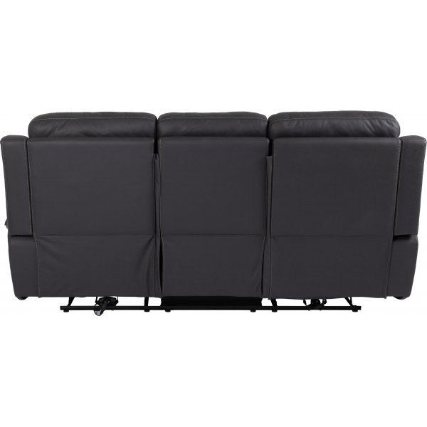 Canap inclinable 3 places Manne - Noir