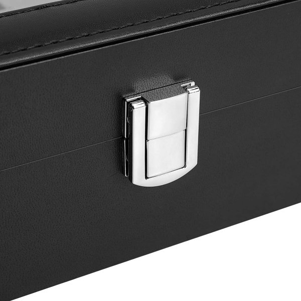 Coffret  montres Watchbox pour 10 montres - Noir/gris