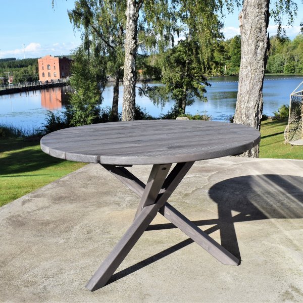 Scottsdale utebord Ø112 cm - Shabby Chic Grå Scottsdale utebord Ø112 cm - Shabby Chic Grå