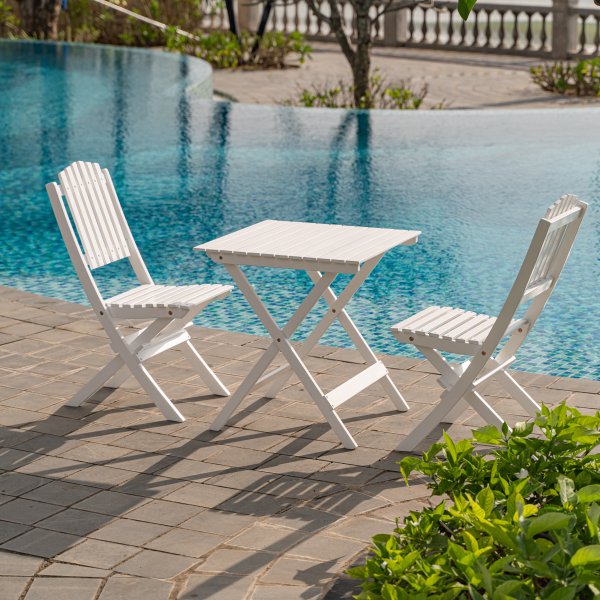 Utestol Br�nn� vit