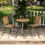 Mllan utestol stapelbar i teak