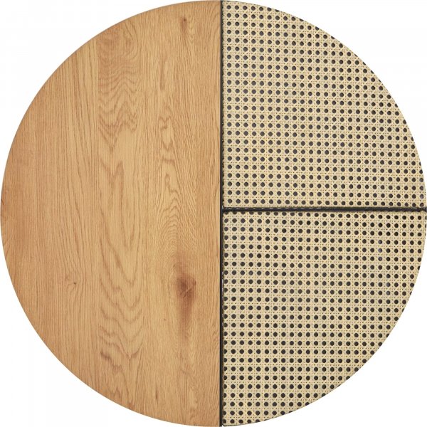 Garmina soffbord Ø50 cm - Beige/svart Garmina soffbord Ø50 cm - Beige/svart