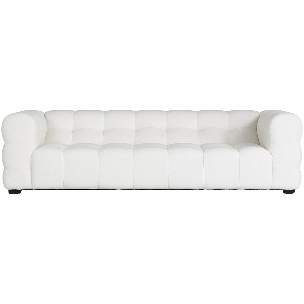 Soffa i bouclè - längd 235 cm lång - 3-sits soffor, Soffor