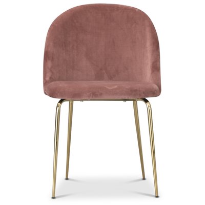 Tiffany velvet stol - Dusty pink/Mssing