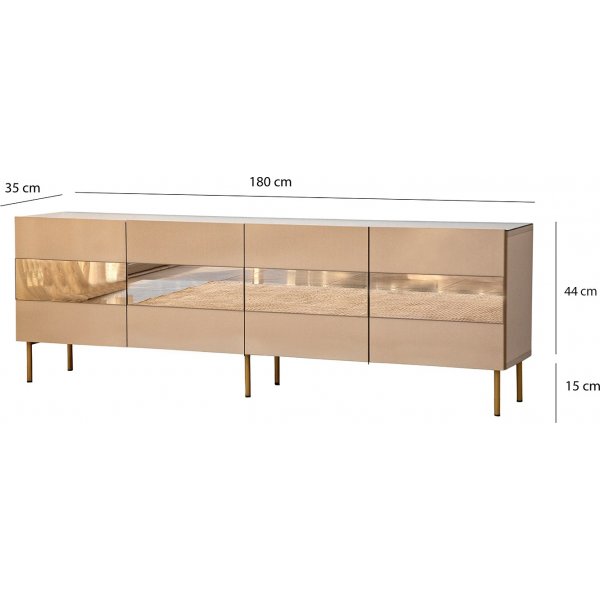 Leon TV-bnk - Brons/guld