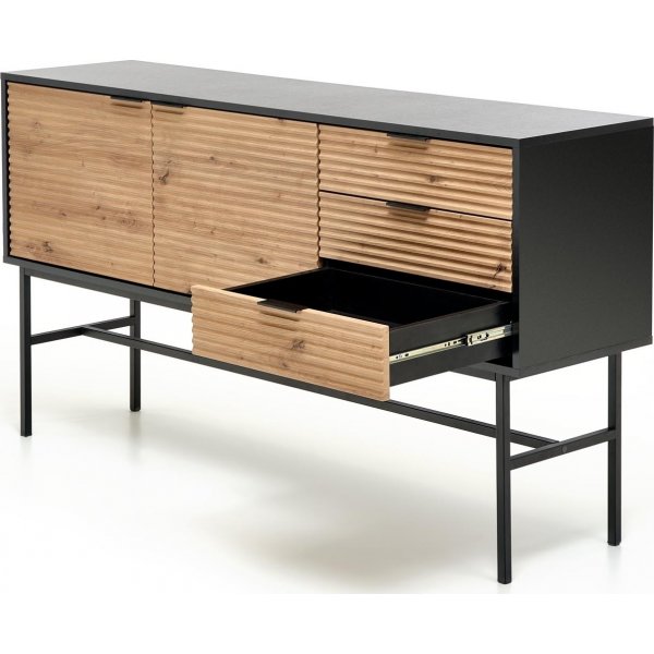 Buffet Laguna - Chne artisanal/noir