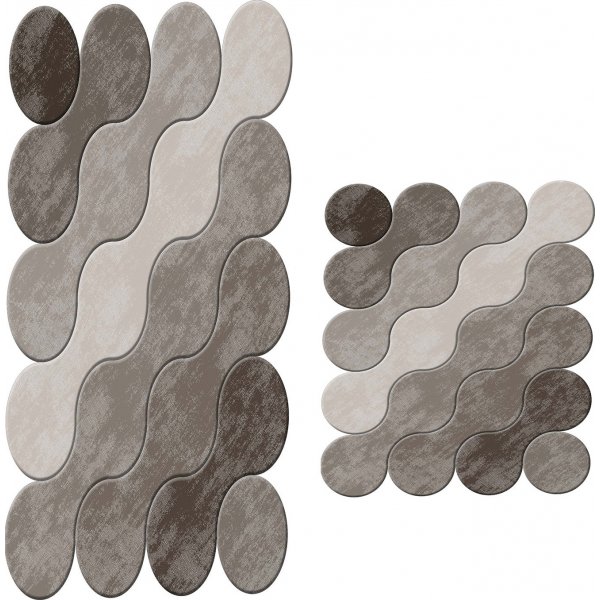 Dots badrumsmatta - Brun