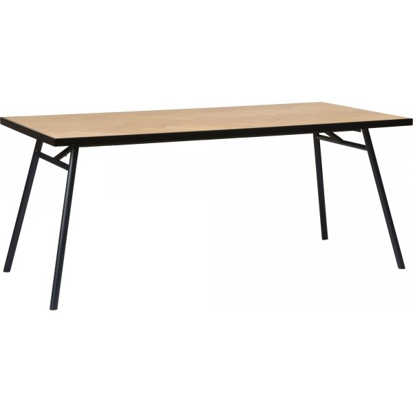 Table  manger Fishbone 180x90 cm - Noir / Chne
