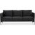Kingsley 3-sits soffa grå sammet