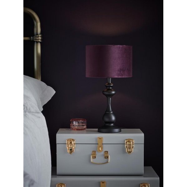 Connor bordslampa - Svart/lila Connor bordslampa - Svart/lila