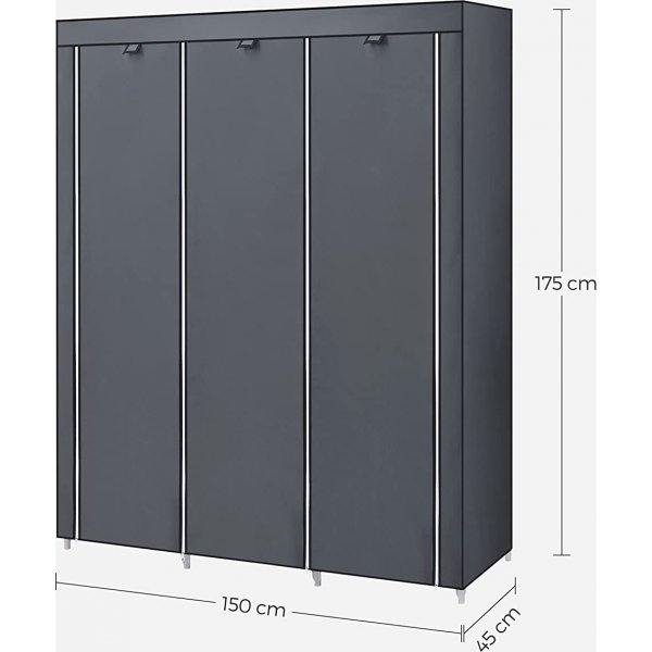 Armoire Katerina 150 x 175 cm - Gris Armoire Katerina 150 x 175 cm - Gris