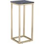 Accent piedestal 27 - Gr marmor / Mssingsfrgat underrede