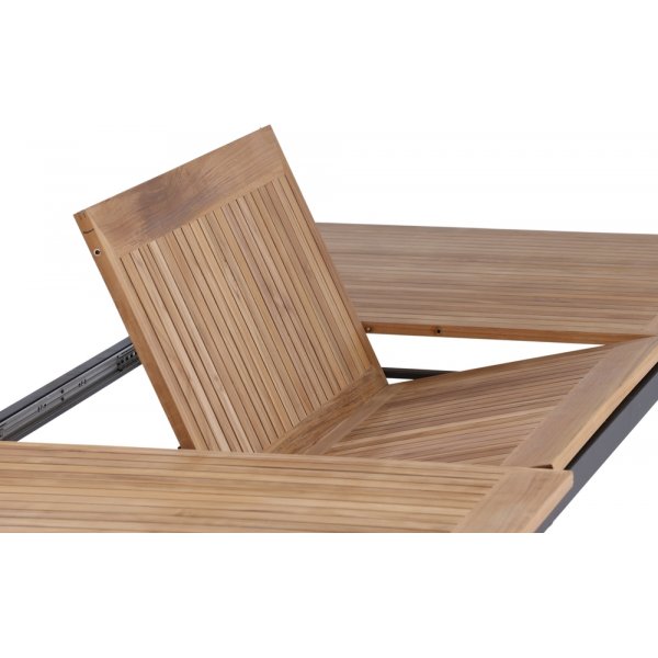 Panama matbord 224 x 100 cm - Svart/Natur Panama matbord 224 x 100 cm - Svart/Natur