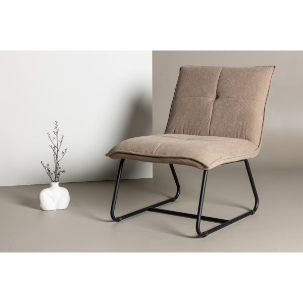 Madison loungestol - Brun manchester/svart Madison loungestol - Brun manchester/svart