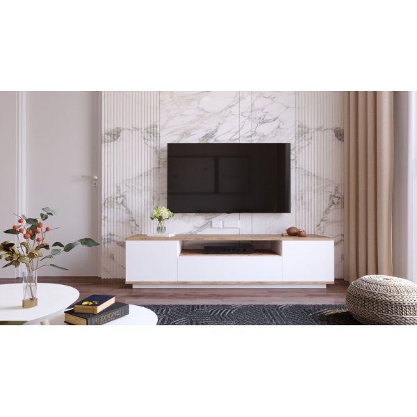 Future mediabank 7 - Grenen/wit Future mediabank 7 - Grenen/wit