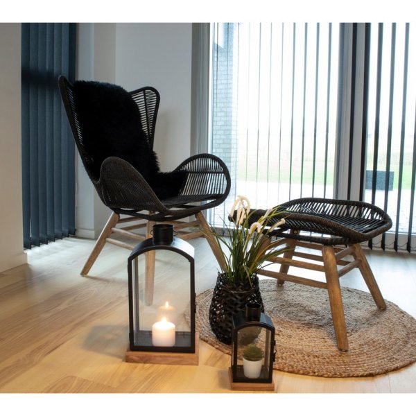 Lamsleer - Zwart - 50x85 Lamsleer - Zwart - 50x85