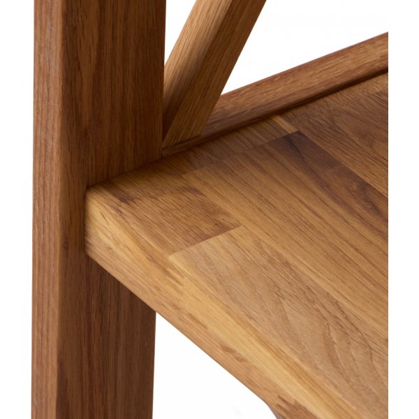 Bibliothèque X en chêne huilé H 161 cm Bibliothèque X en chêne huilé H 161 cm