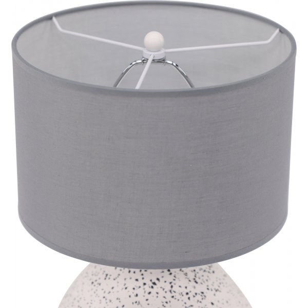 Lampe à poser Sisteron - Blanc/gris foncé Lampe à poser Sisteron - Blanc/gris foncé