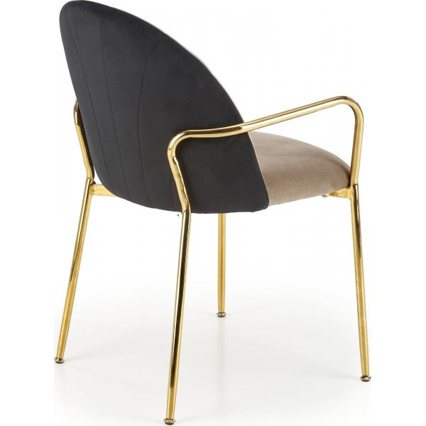 Cadeira eetkamerstoel 500 - Beige/zwart Cadeira eetkamerstoel 500 - Beige/zwart