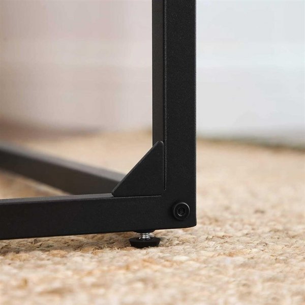 Table d'appoint Sren 55 x 35 cm - Marron/noir