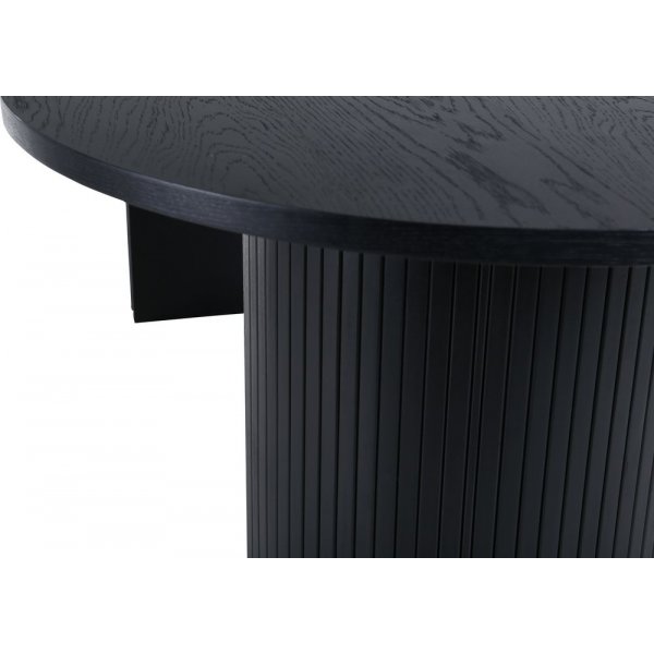 Eettafel 200x90 cm zwart gebeitst - Bianca Eettafel 200x90 cm zwart gebeitst - Bianca