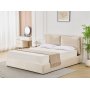 Sngram lyx med frvaring inklusive snggavel 160 x 200 cm - Beige