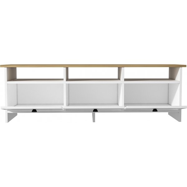 Trysil mediabank - Eiken wit/saffier