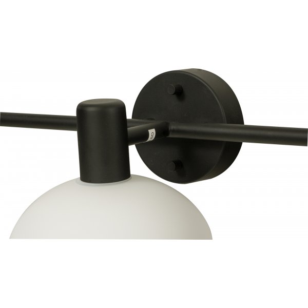 Elba wandlamp - Zwart/Opaalwit Elba wandlamp - Zwart/Opaalwit